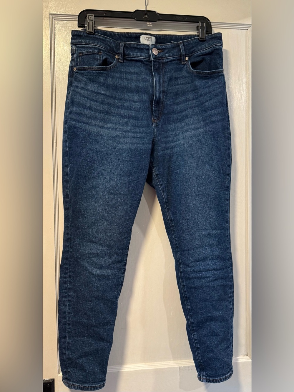 LOFT Dark Skinny Jeans